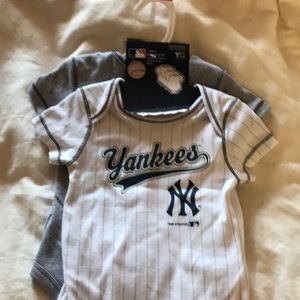 3 Yankees onesies